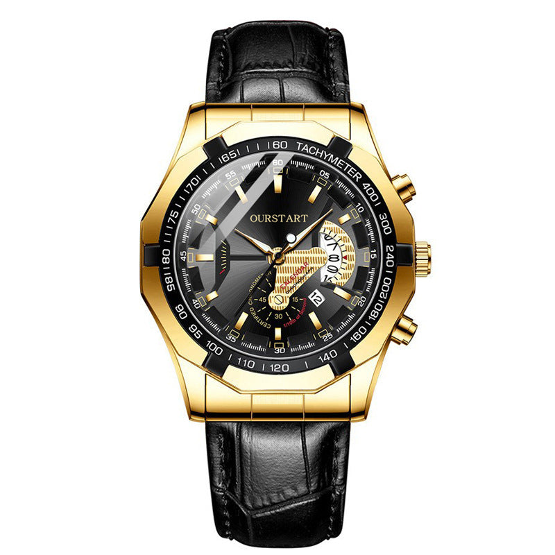 Non-mechanical Calendar Business Watch Men