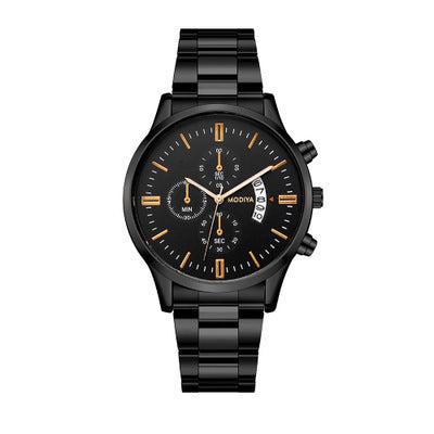 Men's Three-eye Six-hand Large Window Calendar Watch