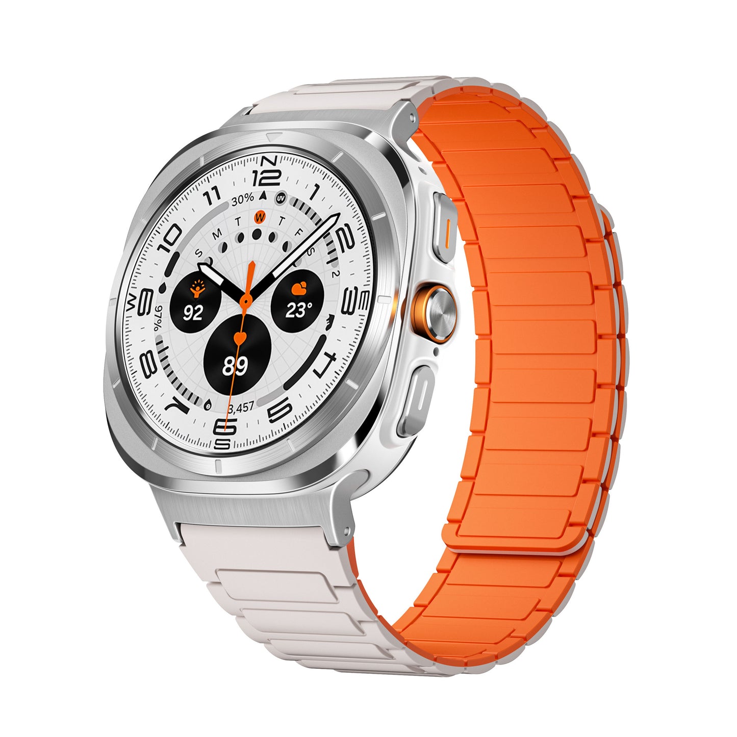 Silicone Magnetic Two-color Watch Strap